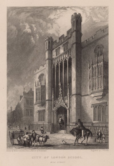 City of London School, Milk Street, Londres - Hablot Knight Browne